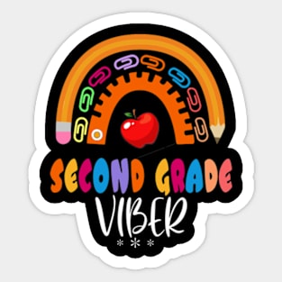 second grade crew Sticker